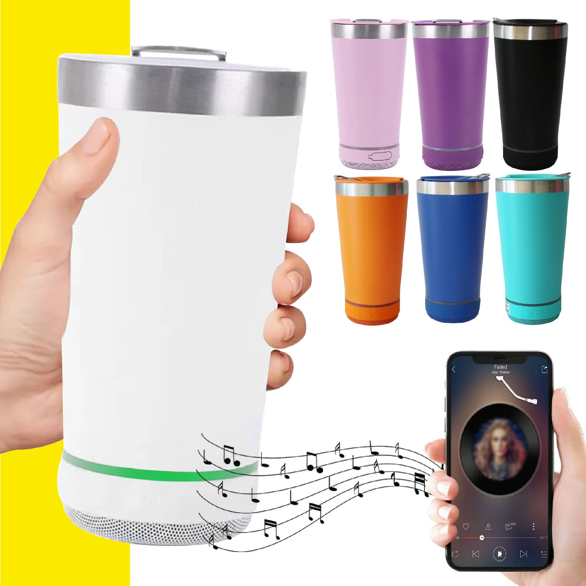 Vaso Termico Parlante Bluetooth 420ml