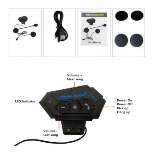 Intercomunicador Bt 12 Auriculares Moto